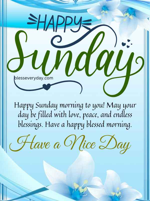 Happy Sunday Morning Blessings