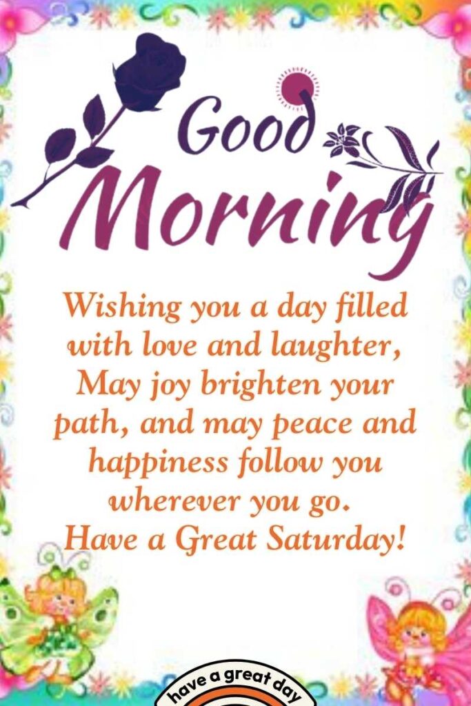 Good Morning Blessings for a Blessed Saturday