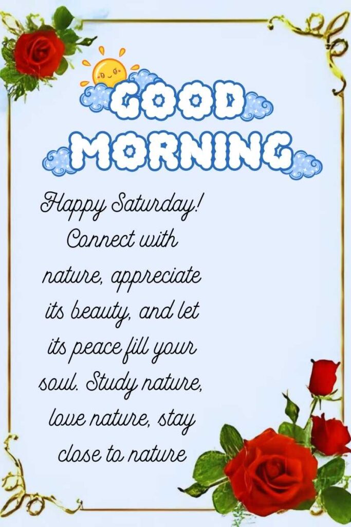 Happy Good Morning Saturday Blessings