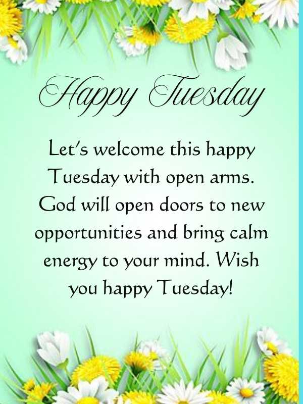 Happy Tuesday blessings image