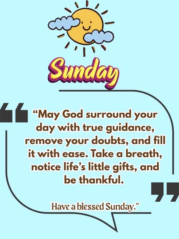 Sunday Blessings Quotes Images