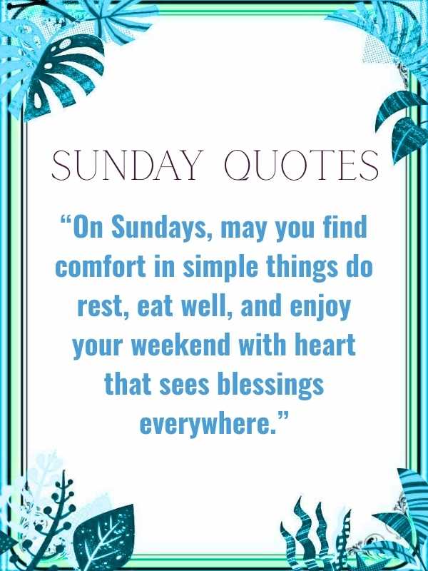 Motivational Quotes for a Blessed Sunday