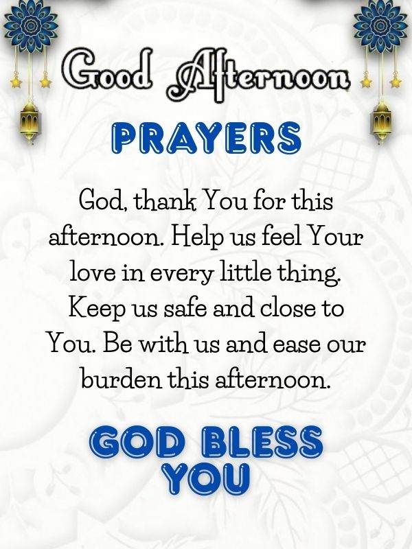 powerful afternoon prayer