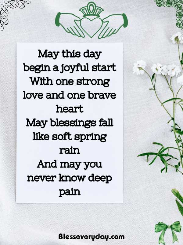 Irish Blessings for Wedding and Happy Mirages